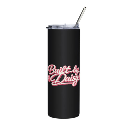 Built by Daisy 20oz Stainless Steel Tumbler — Pink Script Travel Cup